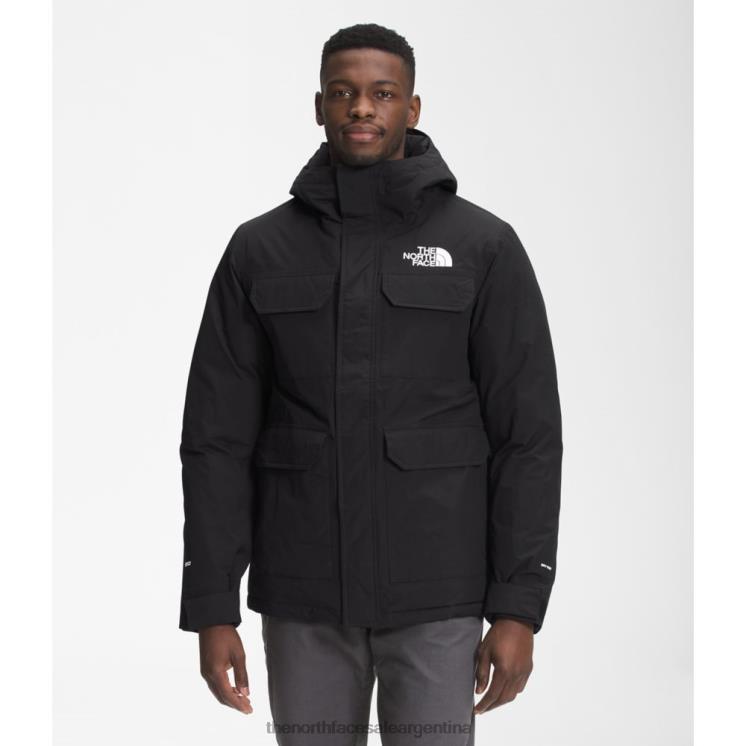 FFV044176 negro The North Face parka de ciprés para hombre