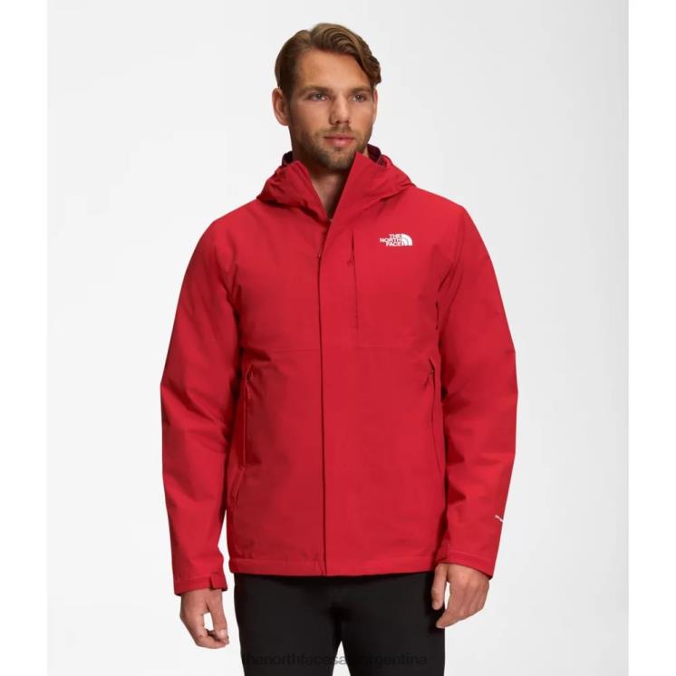 FFV044260 rojo The North Face chaqueta triclimate hombre carto