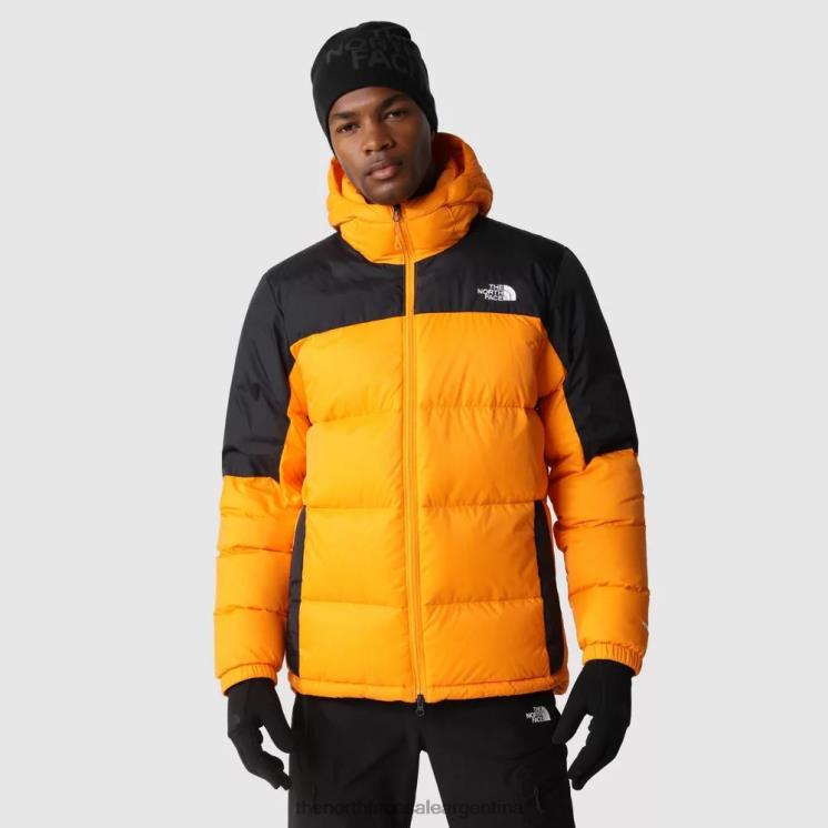 FFV04450 naranja-negro The North Face chaqueta de plumas con capucha diablo para hombre naranja negro