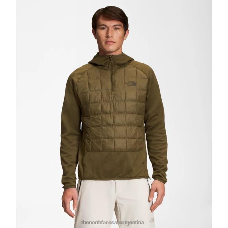 FFV044723 oliva militar The North Face chaqueta ecológica híbrida termoball para hombre 2.0