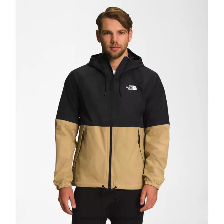 FFV044833 negro-bronceado The North Face sudadera con capucha negra para hombre anora rain