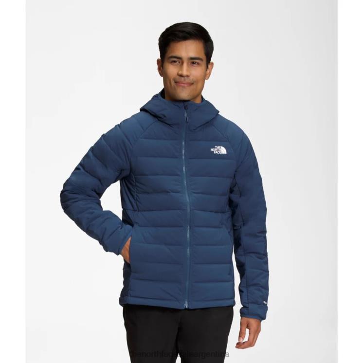 FFV045188 azul sombreado The North Face sudadera con capucha Belleview Stretch para hombre