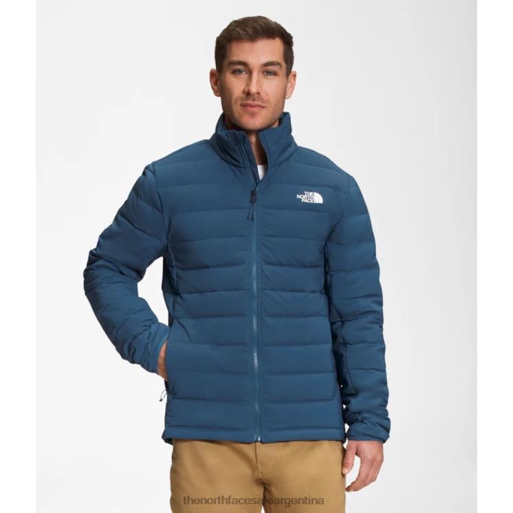 FFV045192 azul sombreado The North Face chaqueta de plumas elástica belleview para hombre