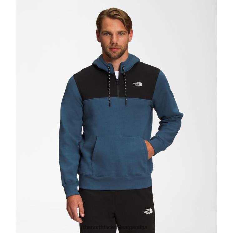 FFV045415 azul sombreado The North Face sudadera con capucha y cremallera estándar para hombre