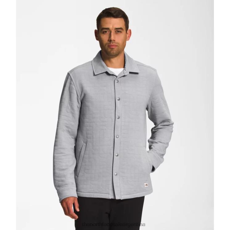 FFV045645 gris The North Face chaqueta acolchada de pico largo para hombre