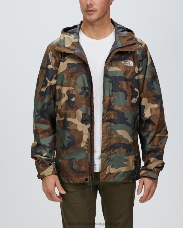 FFV046903 estampado de camuflaje tostado The North Face chaqueta estampada venture 2