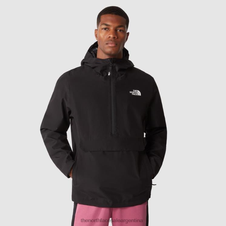 FFV04859 negro The North Face fanorak impermeable para hombre