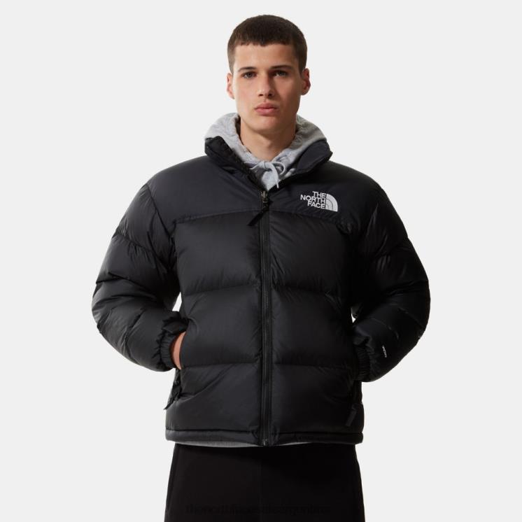 FFV0497 negro reciclado The North Face Chaqueta Nuptse retro reciclada para hombre 1996 negra