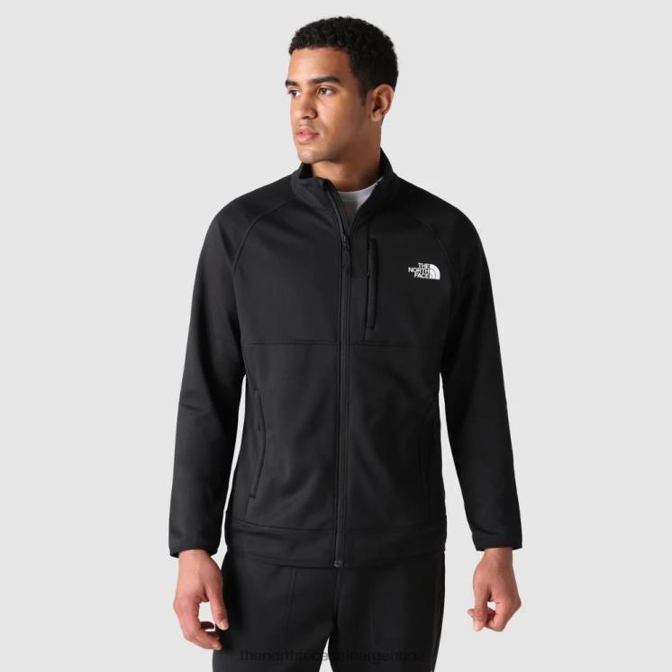 FFV041043 negro The North Face chaqueta polar con cremallera completa Canyonlands para hombre