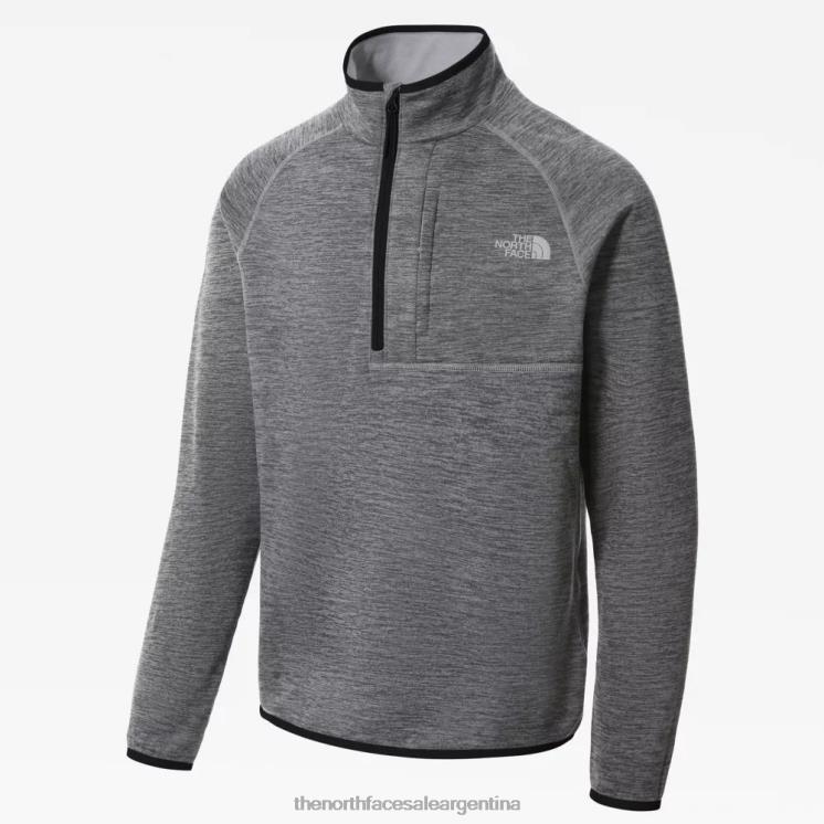 FFV041044 gris The North Face chaqueta polar con cremallera Canyonlands para hombre