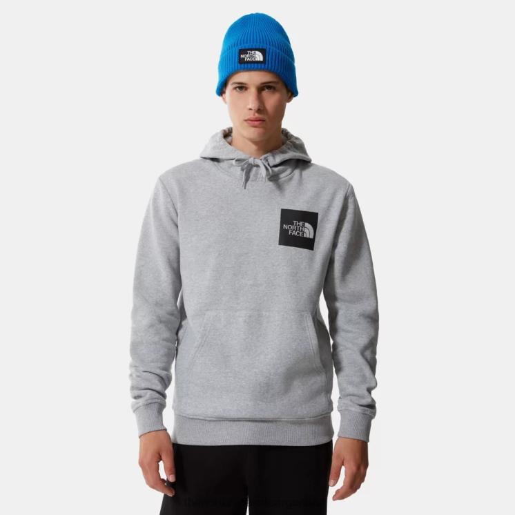 FFV041112 gris The North Face los hombres bien sudadera con capucha