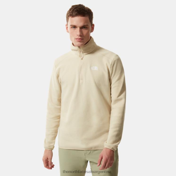FFV041167 grava The North Face hombre 100 glaciar 1/4 cremallera polar