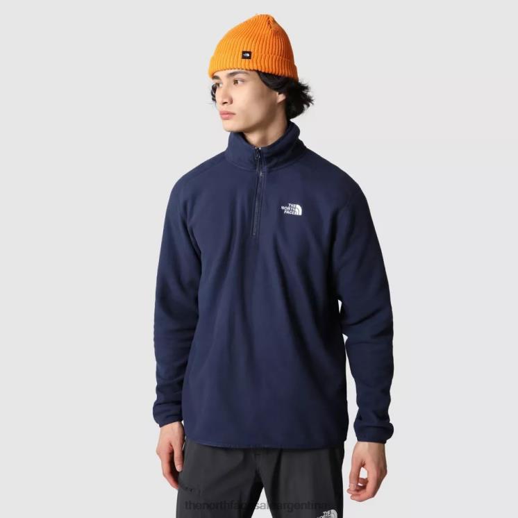 FFV041171 cumbre marina The North Face hombre 100 glaciar 1/4 cremallera polar