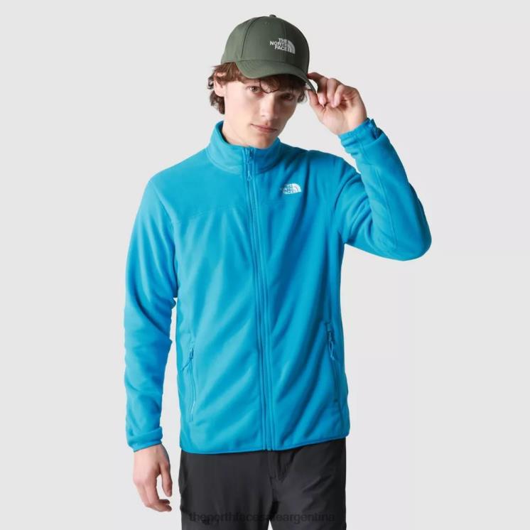 FFV041183 azul The North Face Polar 100 Glacier con cremallera completa para hombre.