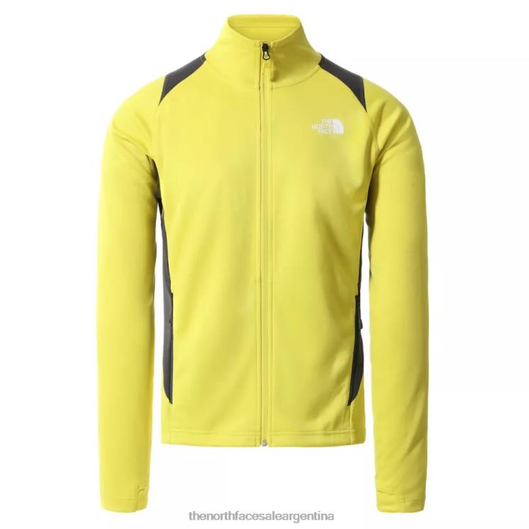 FFV041239 amarillo ácido The North Face Chaqueta deportiva con cremallera completa para exteriores para hombre
