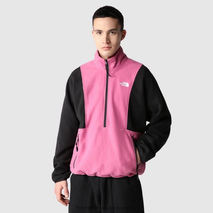 FFV041279 rojo violáceo The North Face hombre tka actitud polar con cremallera 1/4