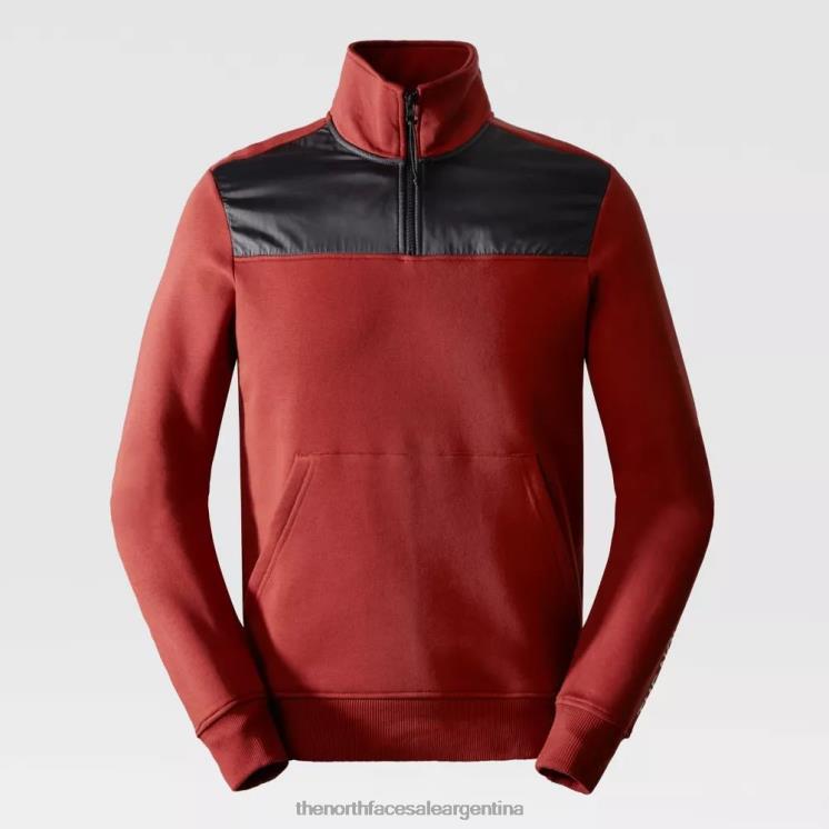 FFV041506 casa de ladrillo rojo The North Face polar duwoni con cremallera corta para hombre
