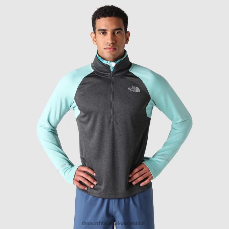 FFV041595 wasabi-negro The North Face polar wasabi negro para hombre con cremallera 1/4