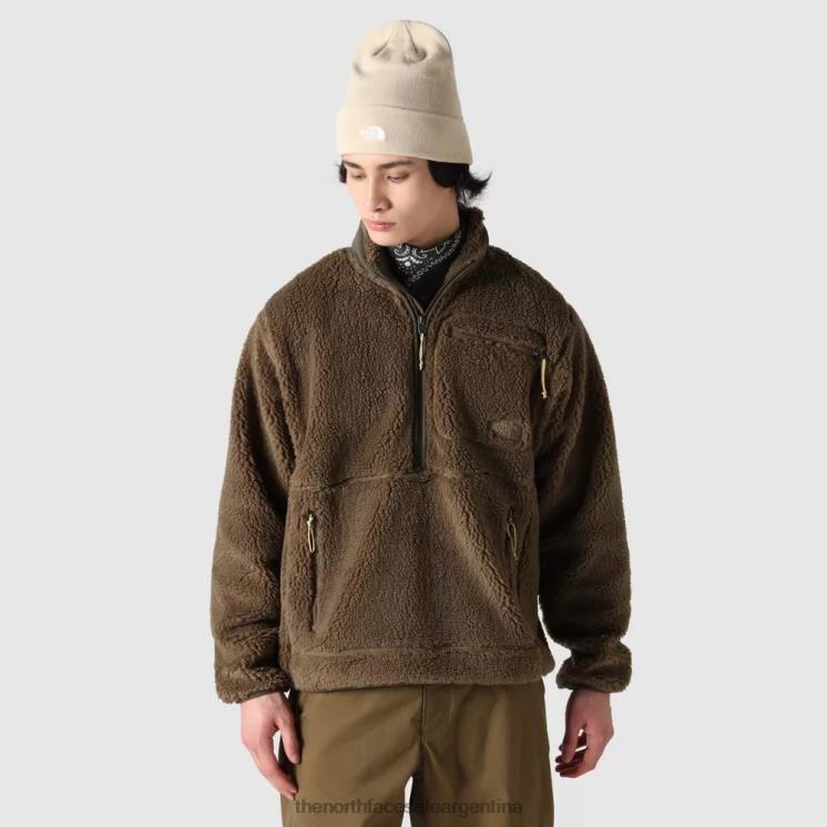 FFV041711 oliva militar The North Face jersey de pelo extremo para hombre