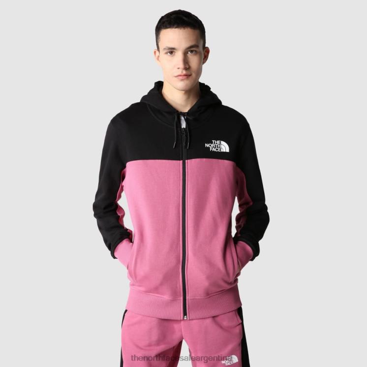 FFV041901 rojo violáceo The North Face sudadera con capucha y cremallera completa icon para hombre