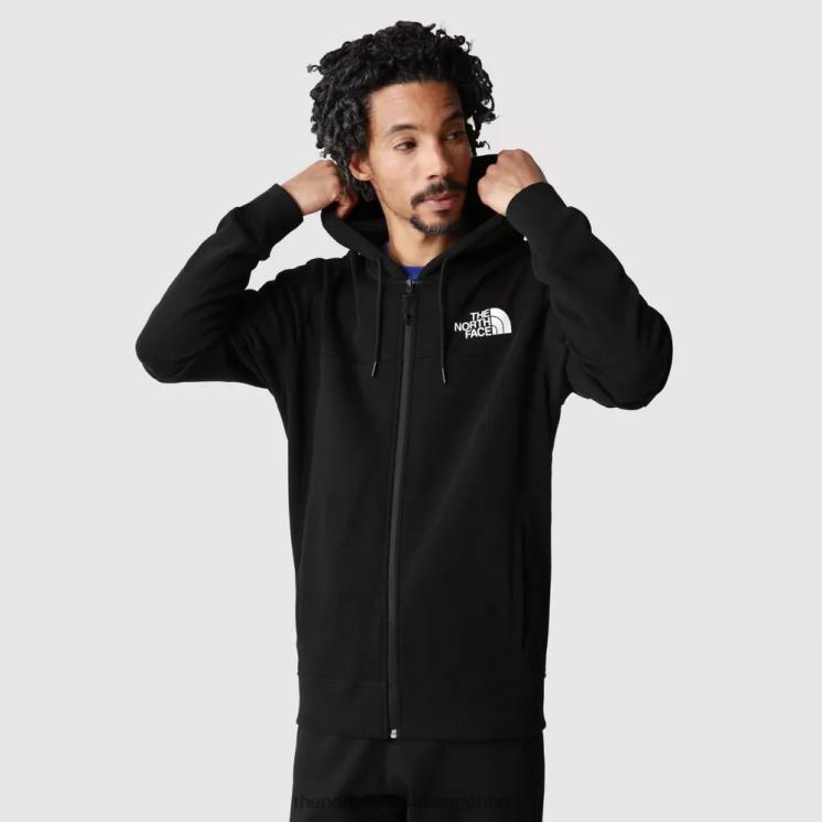 FFV041903 negro The North Face sudadera con capucha y cremallera completa icon para hombre