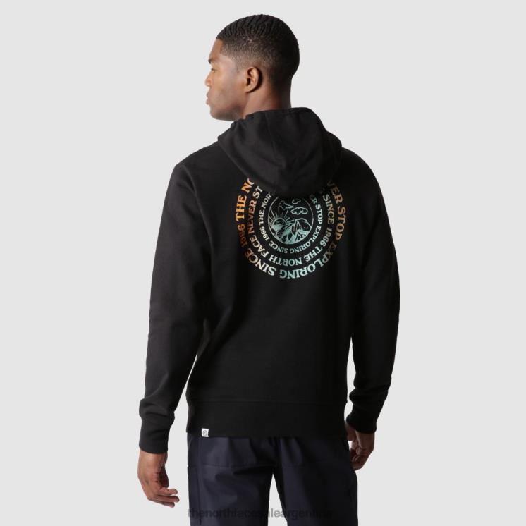 FFV041929 negro The North Face sudadera con capucha para hombre regrind