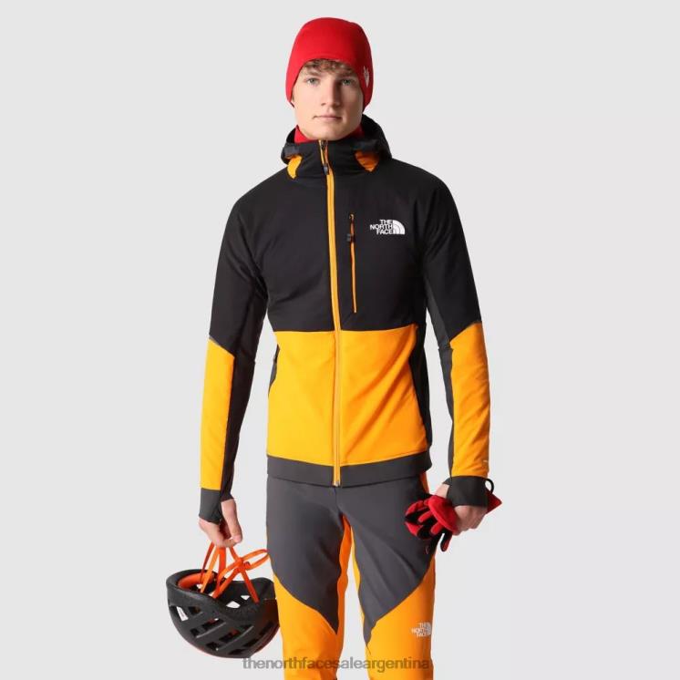 FFV042101 naranja The North Face chaqueta con capucha ventrix híbrida para hombre amanecer girar