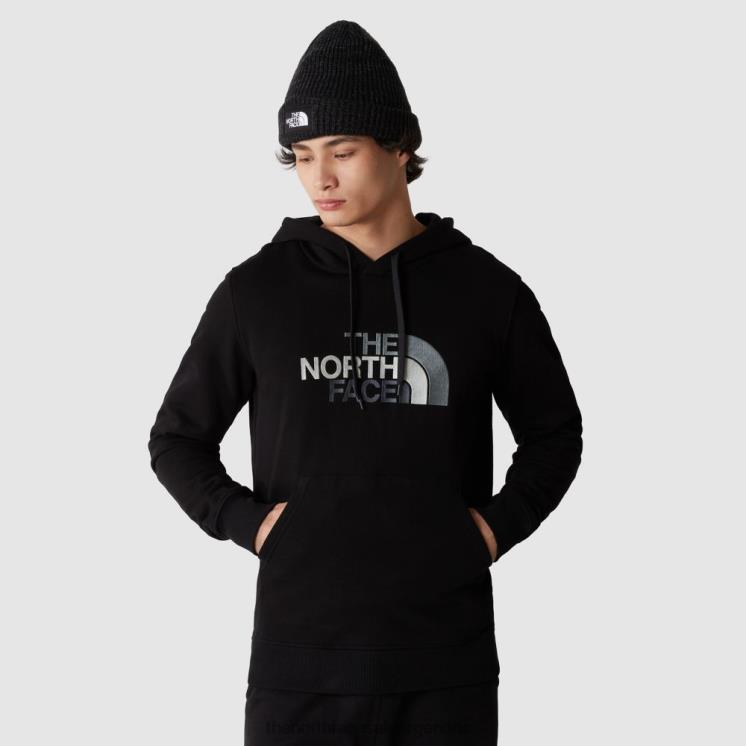 FFV042350 negro The North Face sudadera con capucha de hombre con dibujo de pico