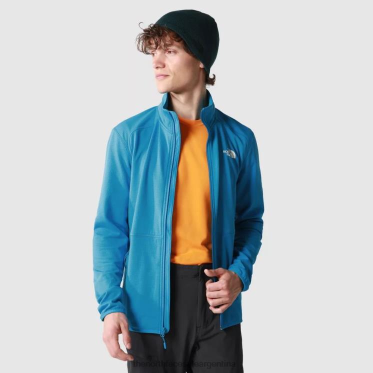 FFV04327 azul blanco The North Face chaqueta polar quest hombre azul blanco