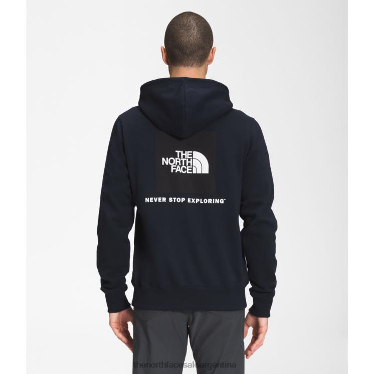 FFV043359 azul marino-negro The North Face sudadera con capucha negra azul marino para hombre box nse