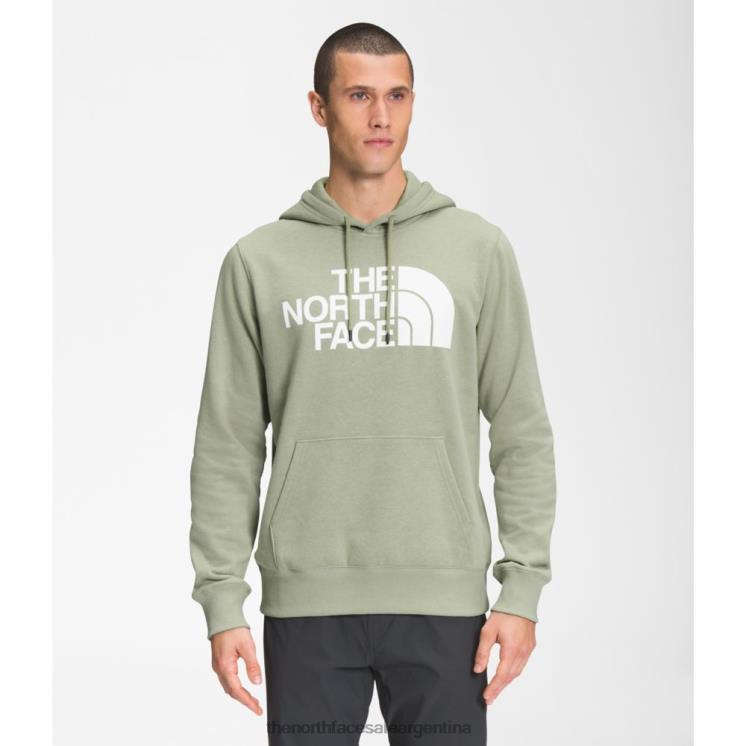 FFV043433 té verde The North Face sudadera con capucha de media cúpula para hombre