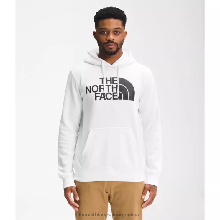 FFV043437 blanco negro The North Face Sudadera con capucha de media cúpula para hombre blanco negro