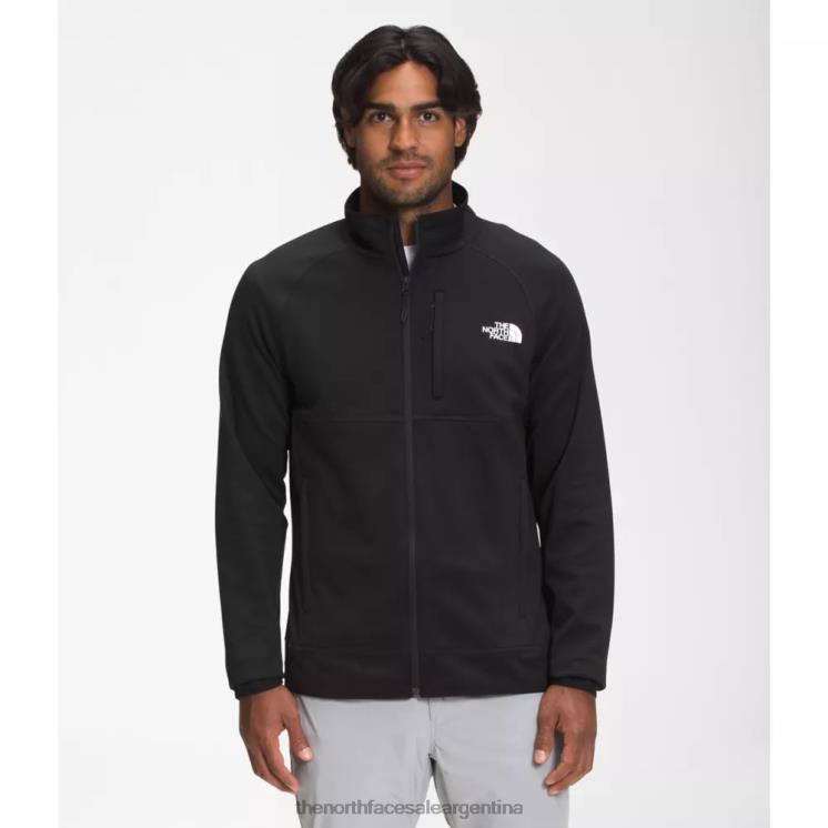 FFV044066 negro The North Face chaqueta con cremallera completa para hombre Canyonlands