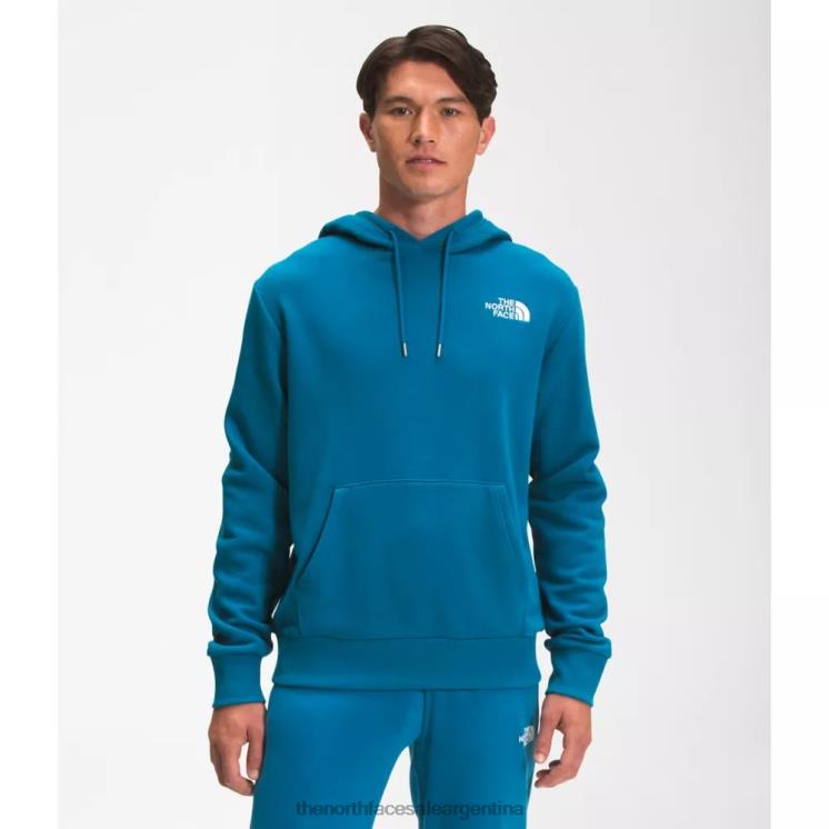 FFV044163 azul banff The North Face sudadera con capucha y logo sencillo para hombre