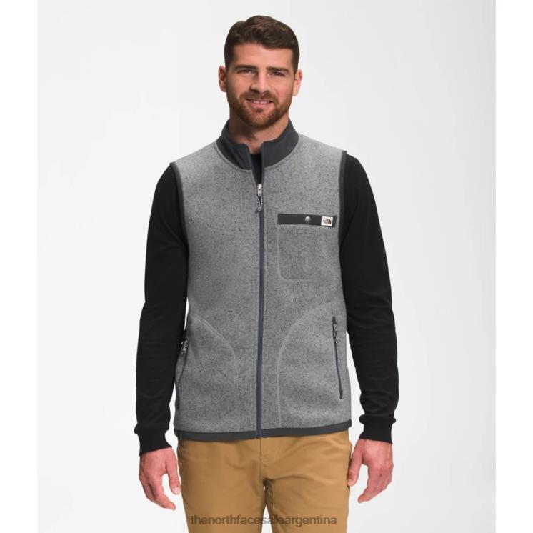 FFV044193 gris The North Face chaleco con cremallera completa gordon lyons para hombre