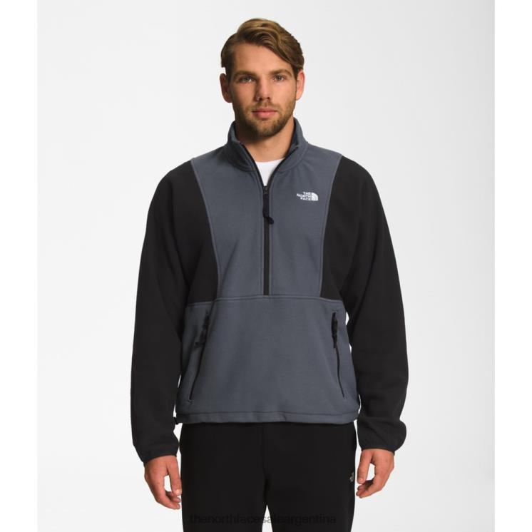 FFV044301 gris The North Face polar tka actitud hombre con cremallera