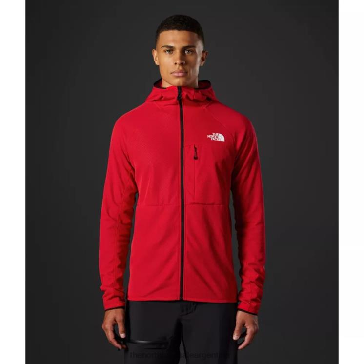 FFV044451 rojo The North Face sudadera con capucha y cremallera completa del futuro de la serie summit para hombre