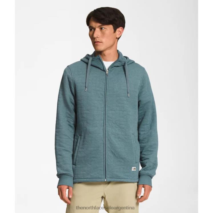FFV044656 brezo azul The North Face sudadera con capucha y cremallera completa acolchada con pico largo para hombre