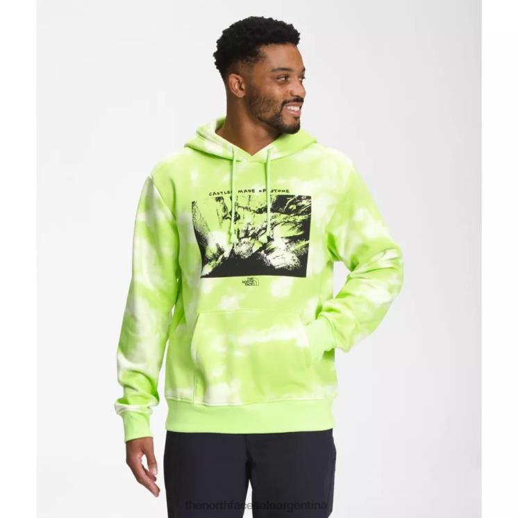 FFV044667 tinte verde The North Face sudadera con capucha de fuente de botella del himalaya para hombre