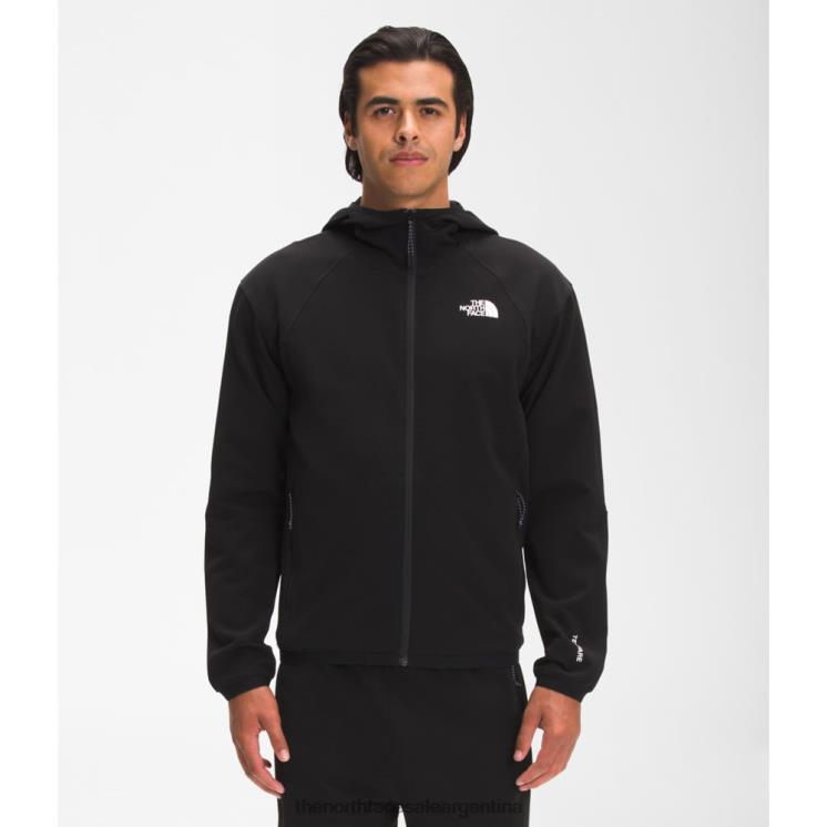 FFV044745 negro The North Face sudadera con capucha y cremallera completa tekware para hombre