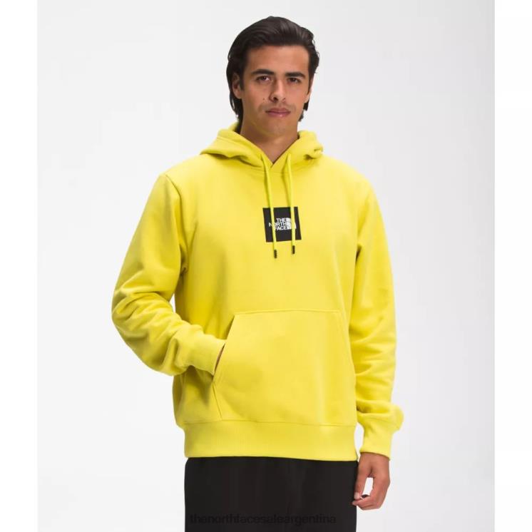 FFV044753 amarillo ácido The North Face sudadera con capucha de peso pesado para hombre
