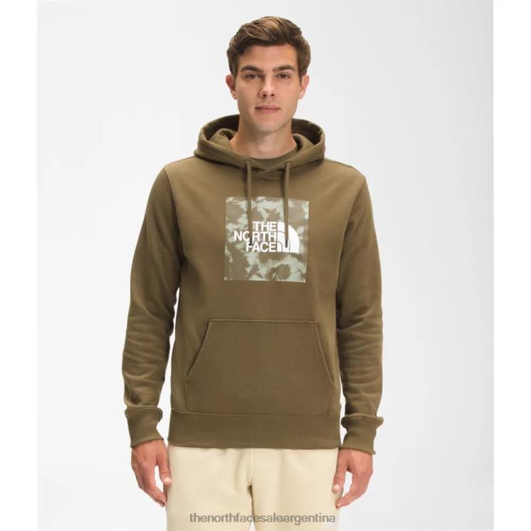 FFV044784 oliva militar The North Face hombres encajonados en sudadera con capucha