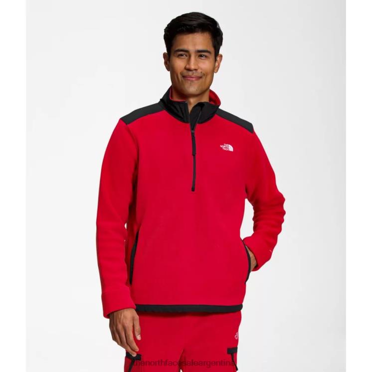 FFV045172 negro rojo The North Face rojo negro hombre alpine polartec 200 zip