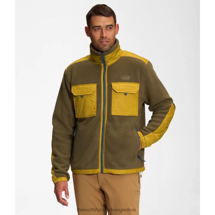 FFV045178 oliva militar The North Face chaqueta con cremallera completa para hombre Royal Arch