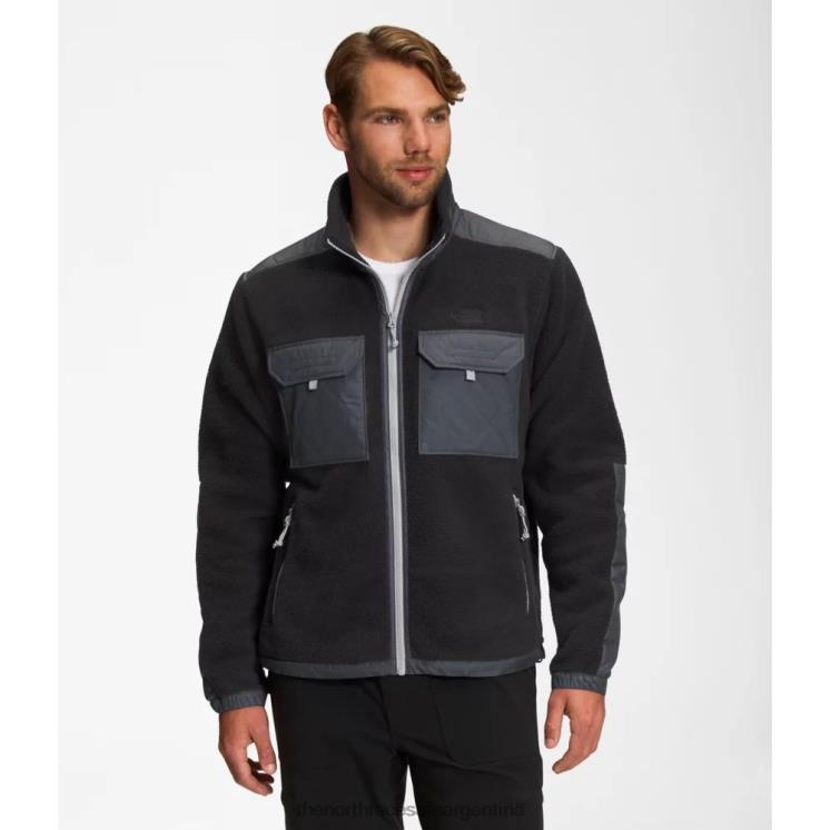 FFV045181 negro The North Face chaqueta con cremallera completa para hombre Royal Arch
