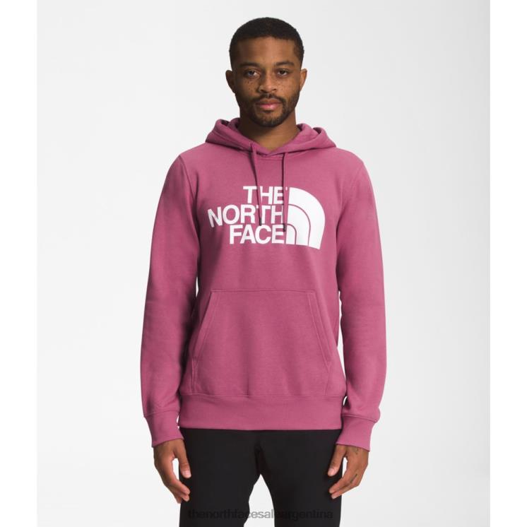 FFV045369 rojo violáceo The North Face sudadera con capucha de media cúpula para hombre