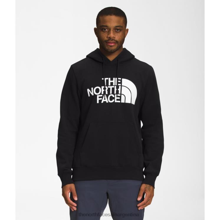 FFV045373 blanco negro The North Face sudadera con capucha half dome para hombre negro blanco
