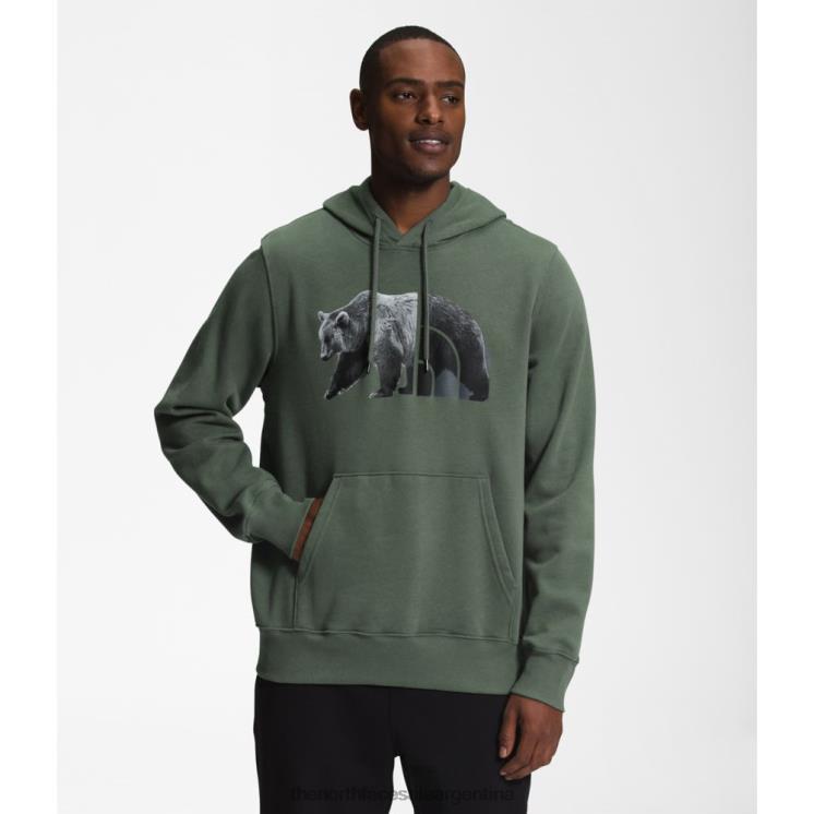 FFV045382 tomillo negro The North Face sudadera con capucha de oso tnf de hombre negro de tomillo