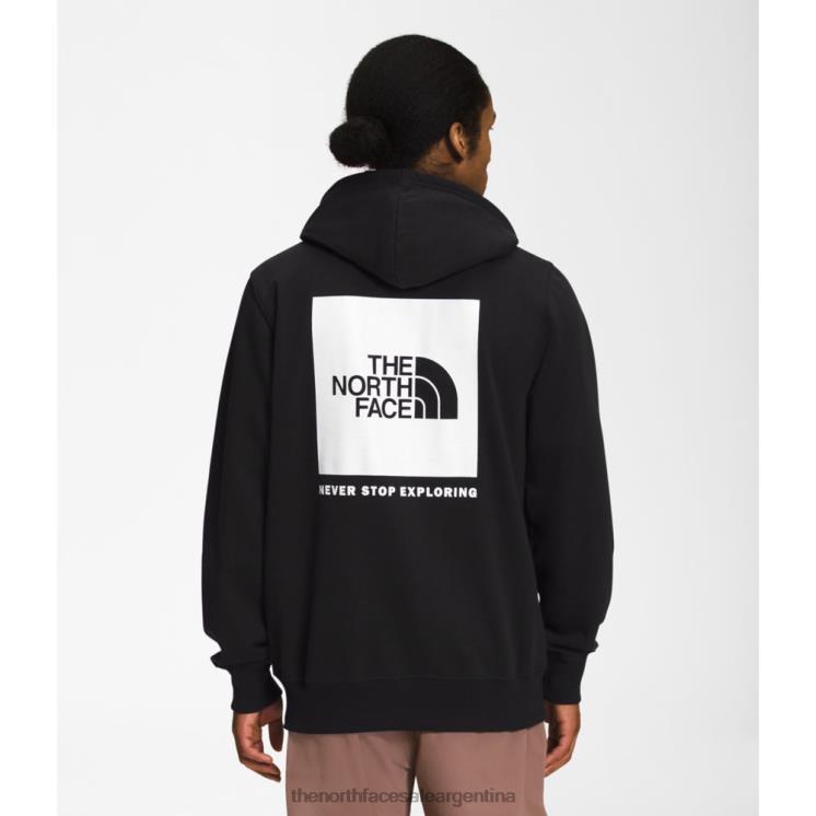 FFV045398 blanco negro The North Face sudadera con capucha black white men box nse