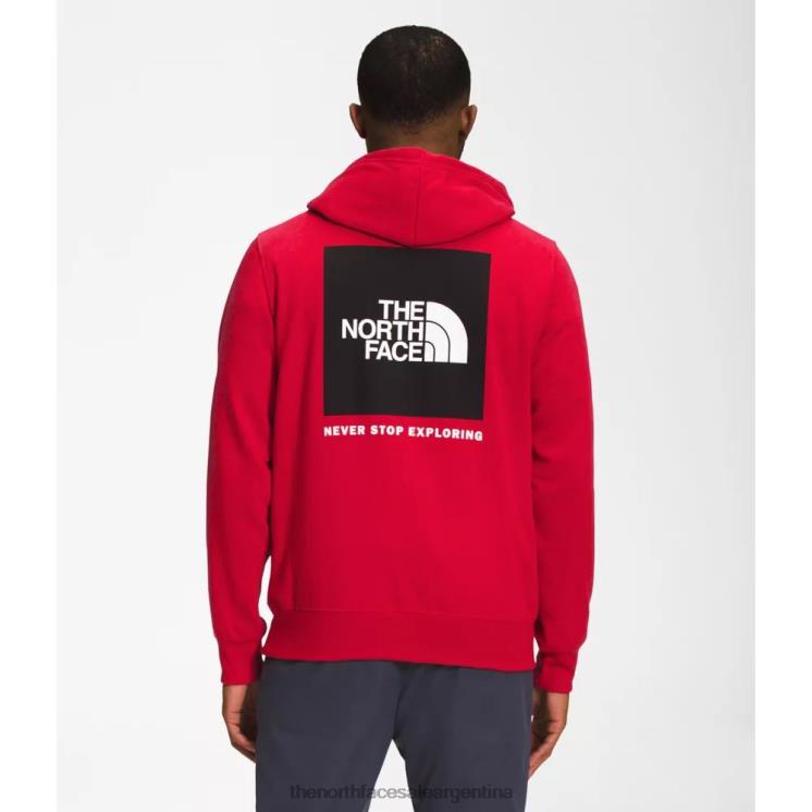 FFV045399 negro rojo The North Face sudadera con capucha roja y negra para hombre box nse